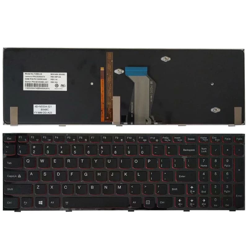 Keyboard Laptop Lenovo Ideapad Y500 Y510 Y500S Y510P Backlit 25205517 25205438