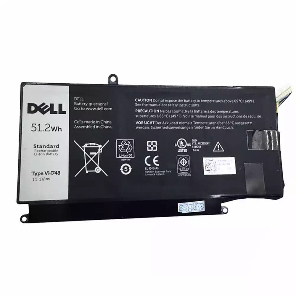 Battery Laptop Dell VH748 Inspiron 14 5439 Vostro 5460 5470 5560 Series Ins14zD-3526 Battery Battery Laptop Dell V5460D-1308 V5460D-2628 V5460R-2526 5470D-1528 5560D-2328 Battery Battery Laptop Dell 5560D-2528 5560R-1326 11.1V 51.2Wh