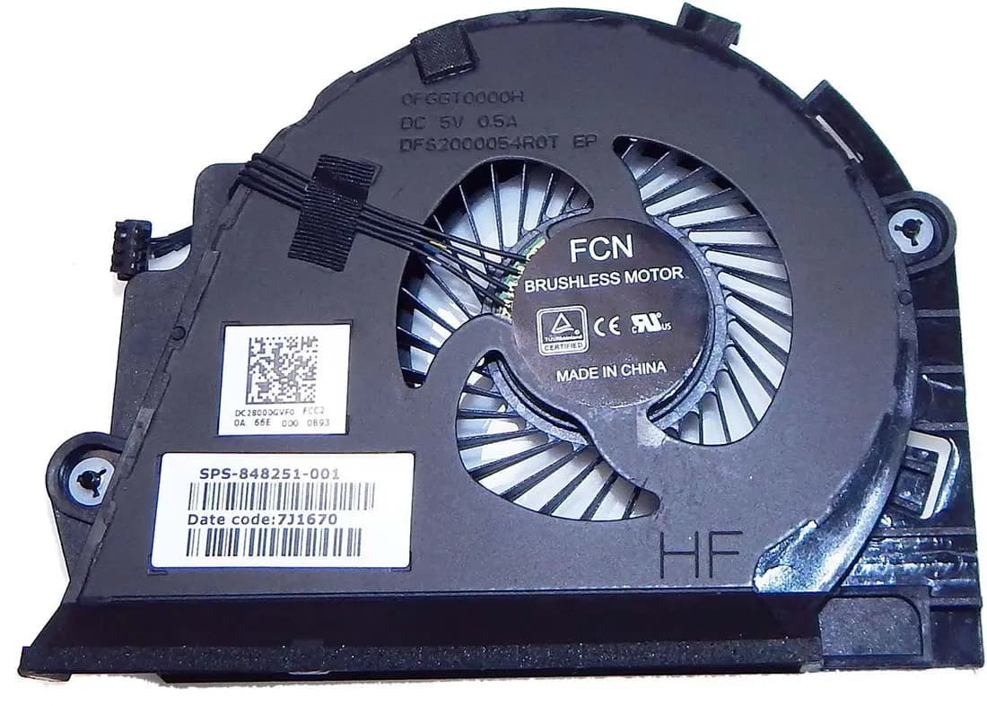 CPU and GPU Cooling Fan HP Mobile ZBook 15 G3 15 G4 HSTNN-C87C Laptop Series 848251-001 848252-001 DFS2000054R0T FGGT DFS531005PL0T FGGU Fan