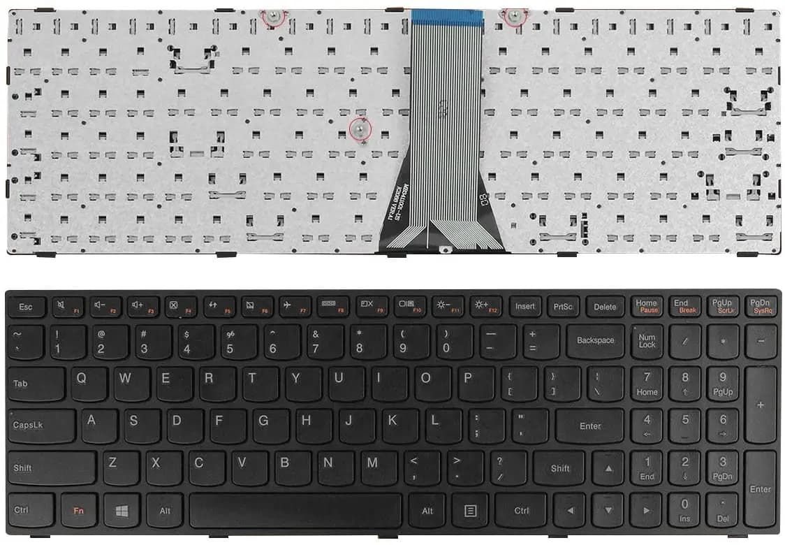 Keyboard Laptop Lenovo Ideapad Z51-70 US Black