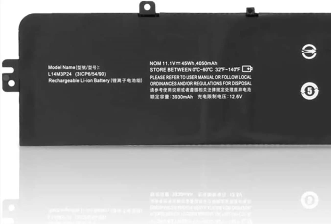 Laptop Battery L14M3P24 for Lenovo Legion Y520-15IKBA Y520-15IKBM Y520-15IKBN Ideapad Y700-14ISK 700-15ISK 700-17ISK Series L16M3P24 L16S3P3P24 24L1 4S3P24 11.1V 45Wh