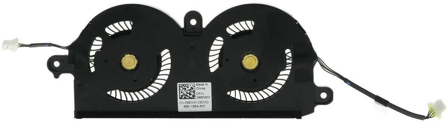 CPU Cooling Fan Dell XPS 13 9370 9380 5V 0.40A 980WH 0980WH