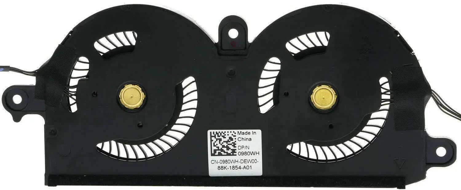 CPU Cooling Fan Dell XPS 13 9370 9380 5V 0.40A 980WH 0980WH