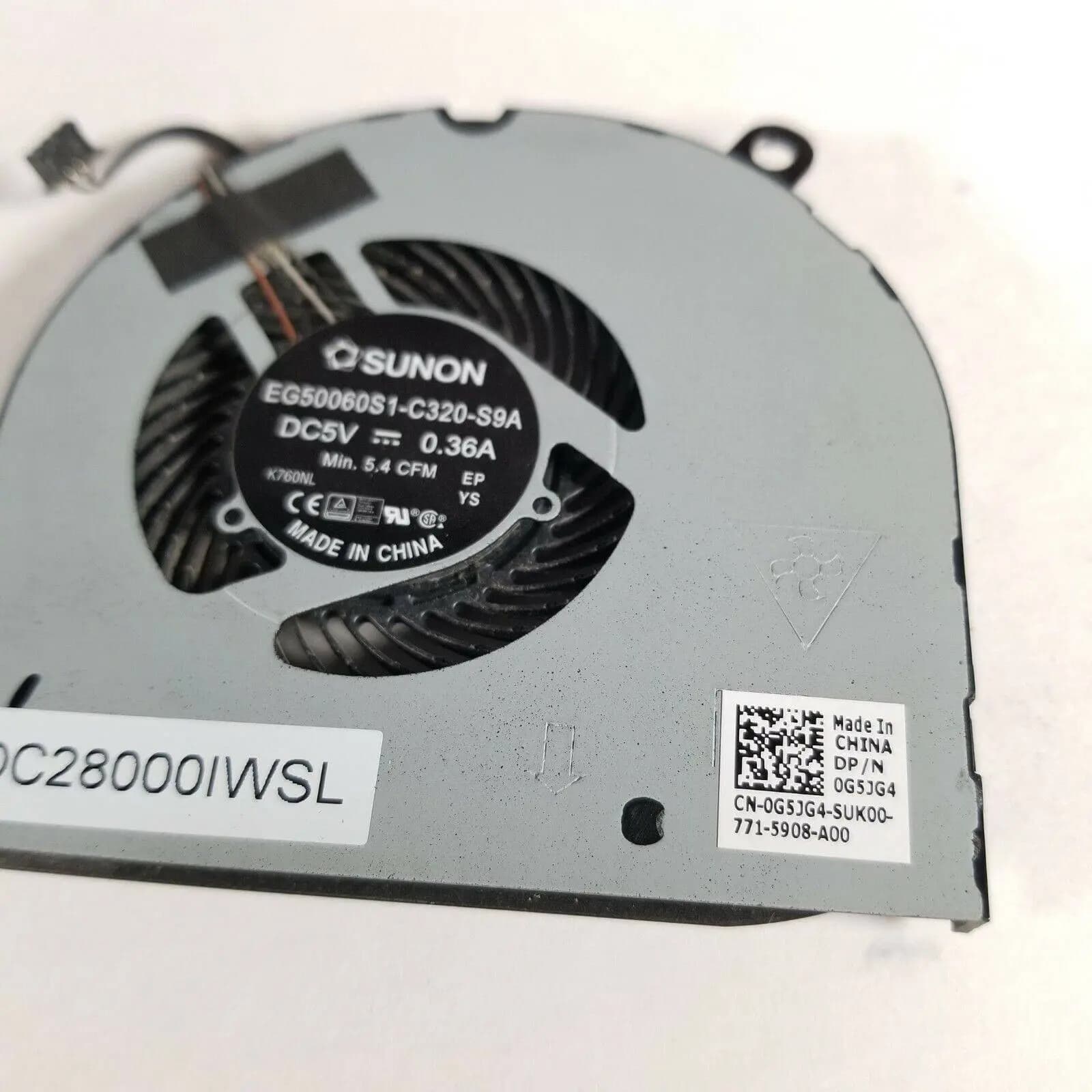 CPU Cooling Fan Dell Latitude 5480 0G5JG4
