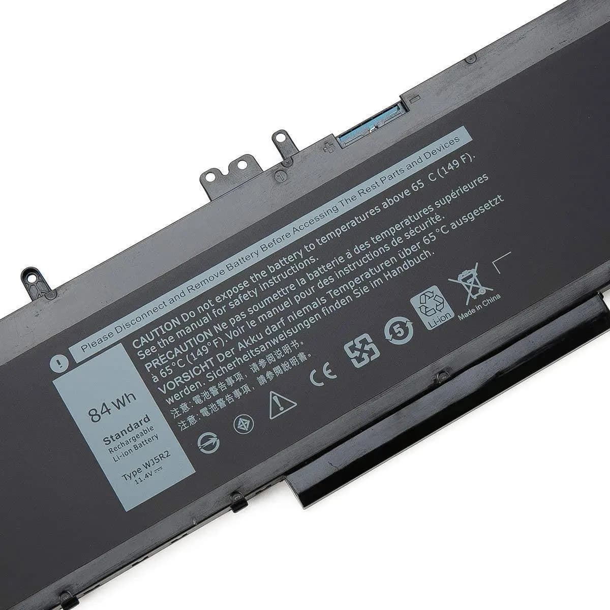 Battery Laptop Dell Latitude E5570 Precision 3510 4F5YV WJ5R2 3ICP7 G9G1H K1G3K P48F001 P48F002 11.4V 84Wh
