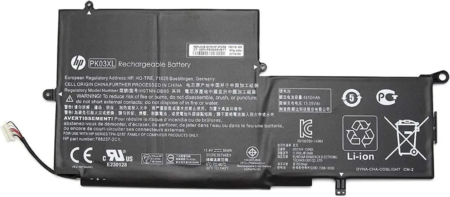 HP PK03XL 11.4V 56WH Battery For HP Spectre Pro X360 Spectre 13 PK03XL