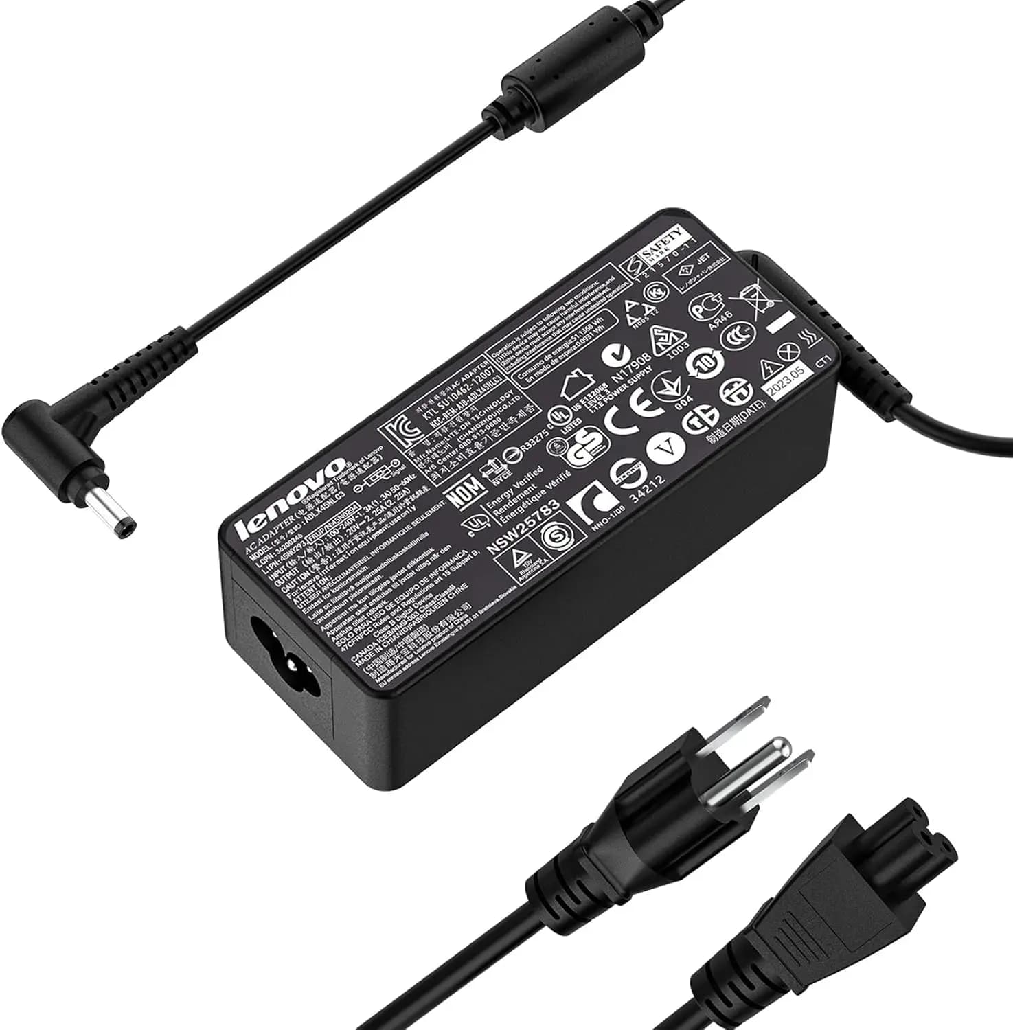 45W Laptop Charger Lenovo Ideapad 20V 2.25A S145 S540 S340 C340 S740 S145-14IGM S145-15IGM S340-14IWL S340-14API S540-14IWL S540-15IWL C340-15IWL v