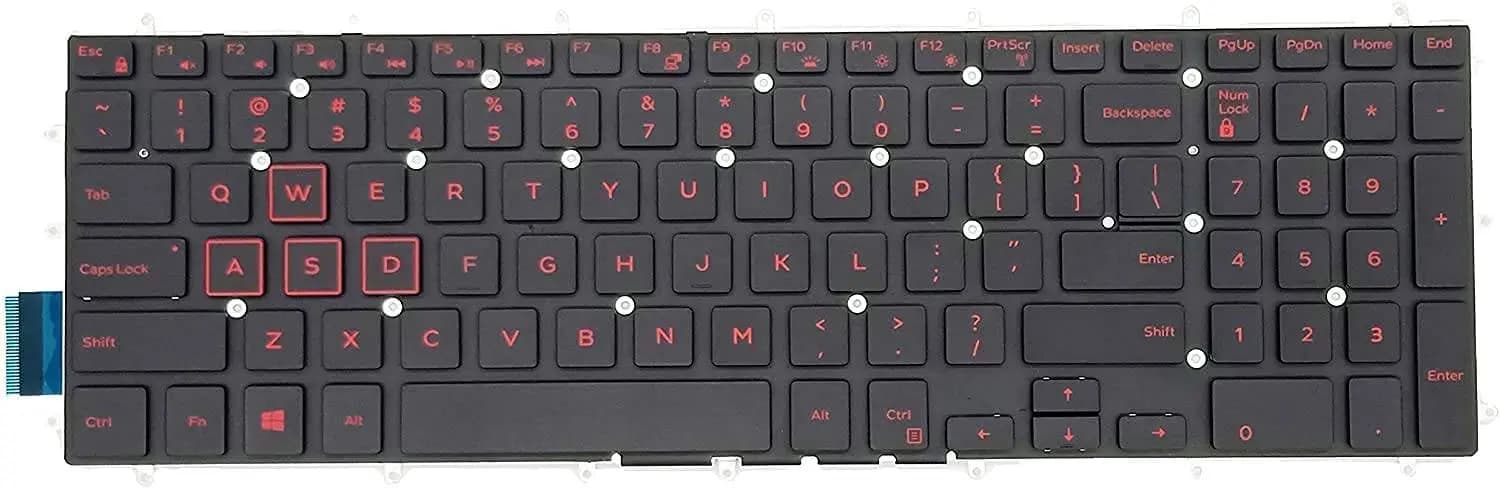 Keyboard Laptop Dell Inspiron G3-3579 G3-3779 G5-5587 G3 3579 3779 3590 G5 5587 5590 G7 7588 7590 7790 P75F006 Red