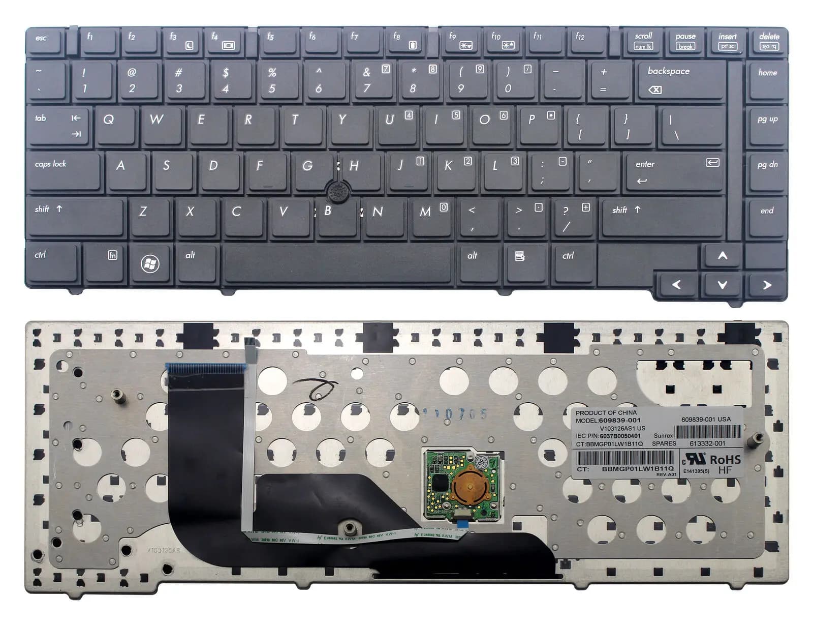 Keyboard Laptop HP Probook 6455B 6440B 6450b 6455b 584233-001