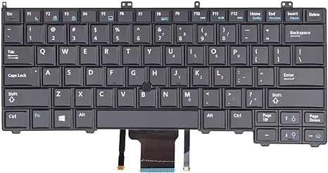 Keyboard Laptop Dell Latitude E7440 E7400 E7420 E7240 NSK-LD0BC Backlit