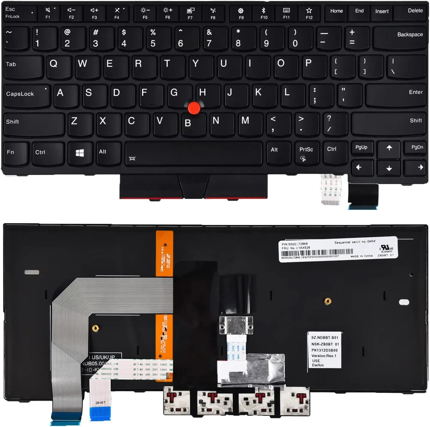 Keyboard Laptop Lenovo Thinkpad T470 T480 A475 A485