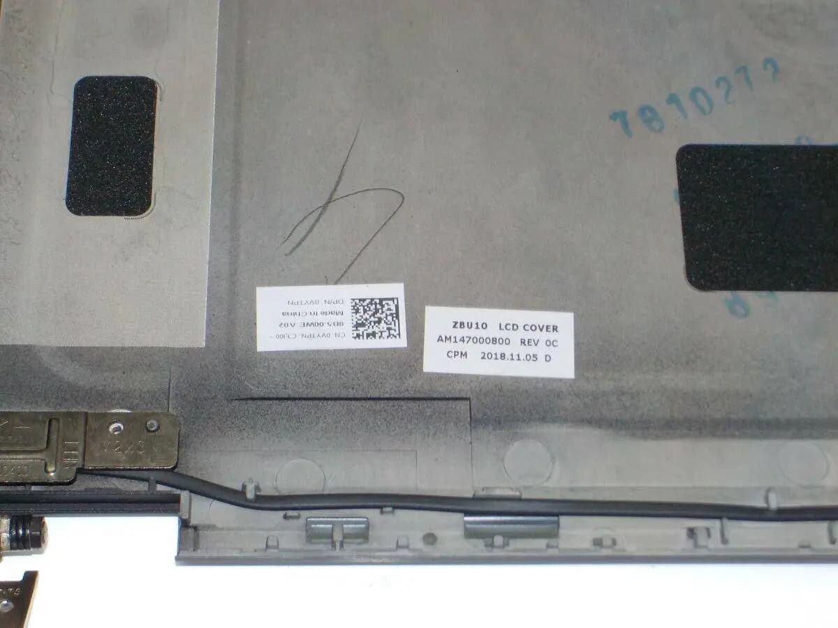 Housing LCD Back Cover Dell Latitude E7540 Lid W/Hinges HUE05 VYTPN