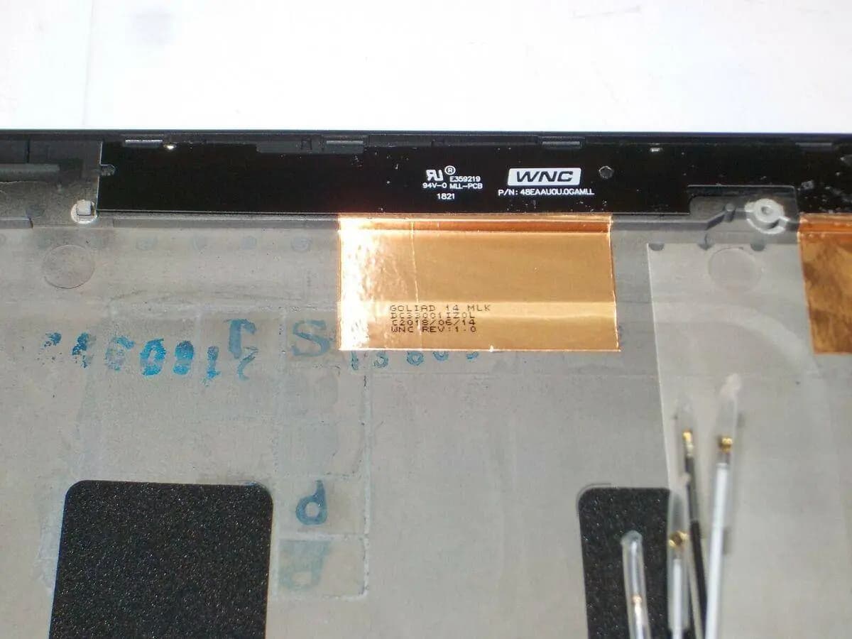 Housing LCD Back Cover Dell Latitude E7540 Lid W/Hinges HUE05 VYTPN