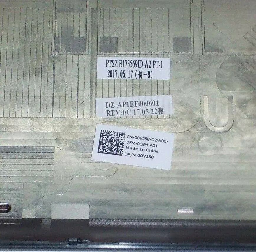Housing Bottom Dell Latitude E5570 5570 Lower Base Case Chassis Cover A01 00VJ58