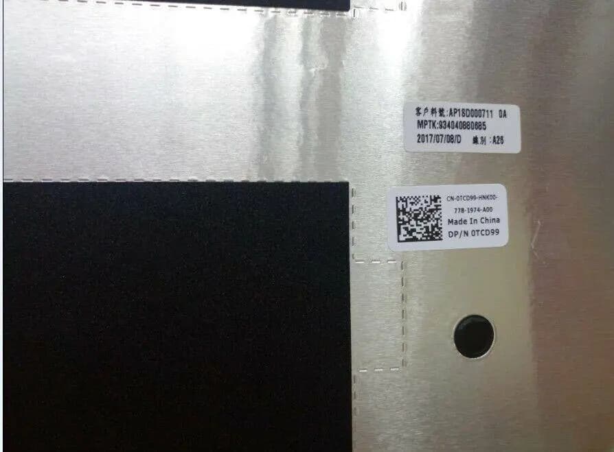 Housing LCD Back Cover Dell Latitude 5480 E5480 Lid 0TCD99 TCD99