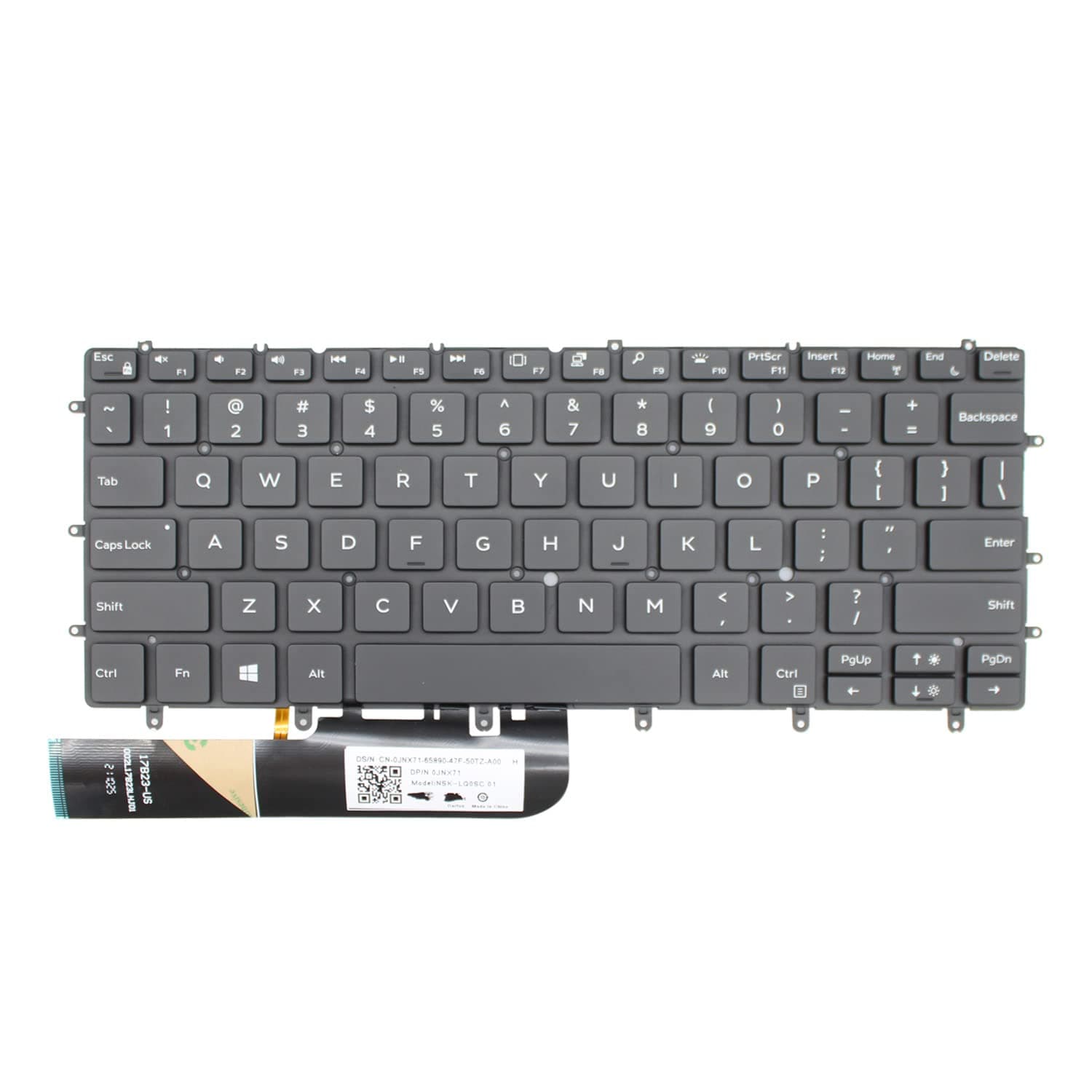 Laptop Keyboard Backlight Dell XPS 13-9370 XPS13-9375 US Layout
