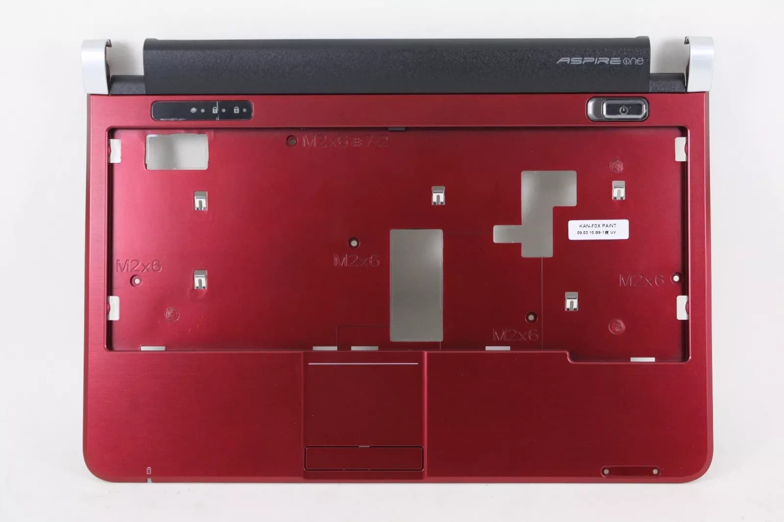 Acer Aspire D150 Palmrest Upper Cover Touchpad Red 60.S5602.002 AP06F000E20 ( Used )