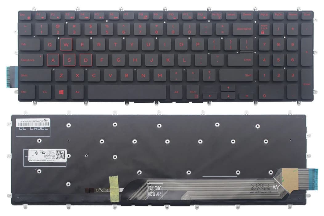 Keyboard Laptop Dell Inspiron 15 5565 5567 17 5765 5767 Red Backlit 03NVJK