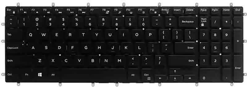 Keyboard Laptop Dell Inspiron 15-7567, 15-7566, 15-7577, 15-7587, 15-7570 0H9P3P