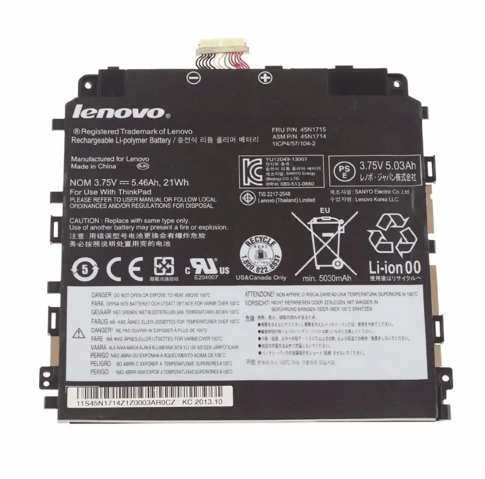 Battery Laptop Lenovo Thinkpad T540P 45N1716 10.8V 57Wh 4610mAh