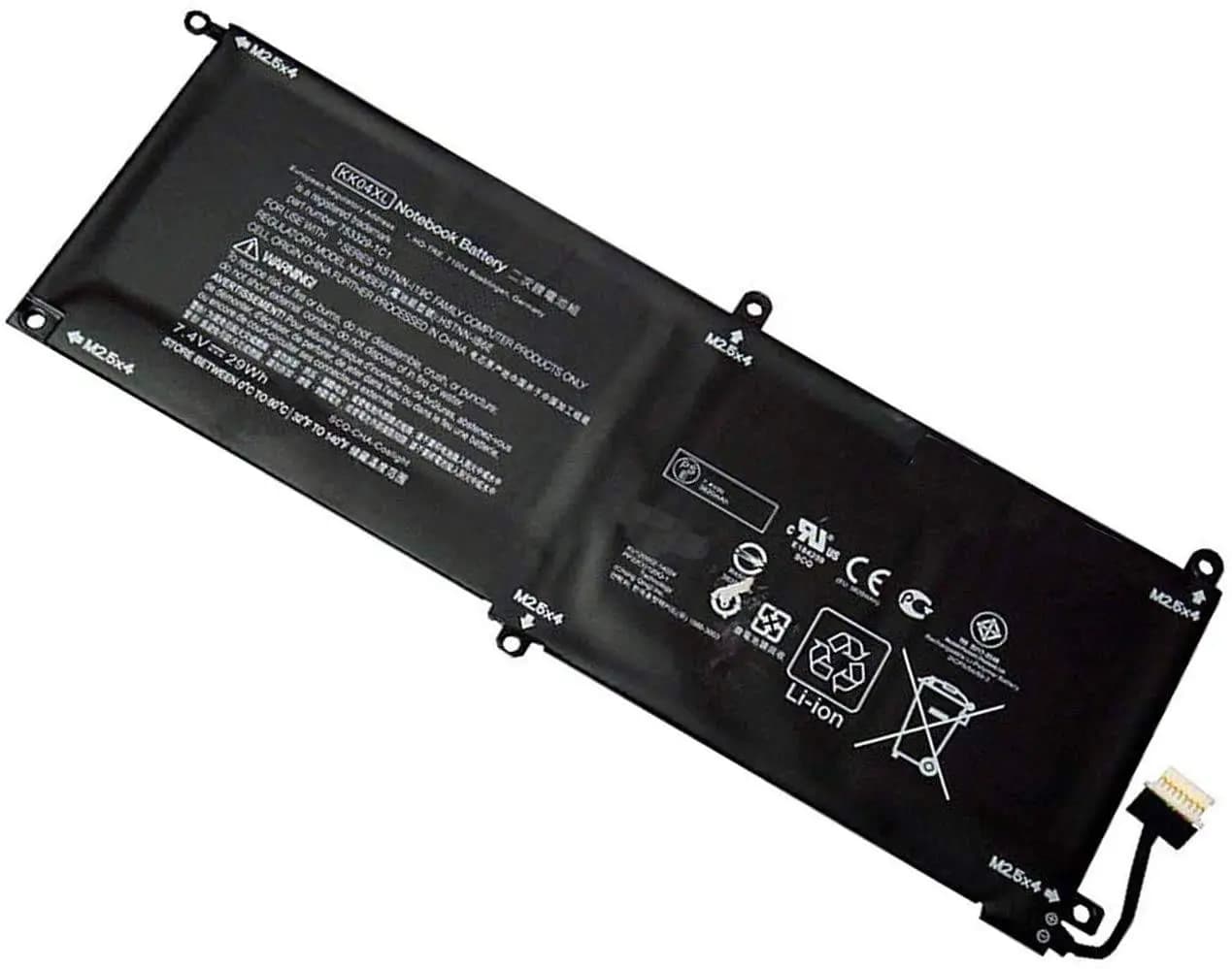 Battery Laptop HP KK04XL HP Pro X2 612 G1 HSTNN-UB6E HSTNN-IB6E HSTNN-I19C 753703-005 753329-1C1 753329-171 7.4V 29Wh