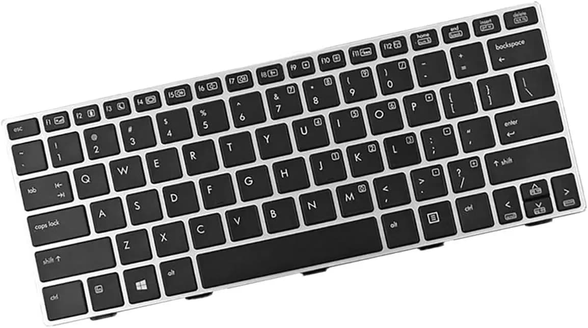 Keyboard Laptop HP Elitebook 810 G1 810 G2 810 G3 Silver Frame Backlit Keyboard 716747-001