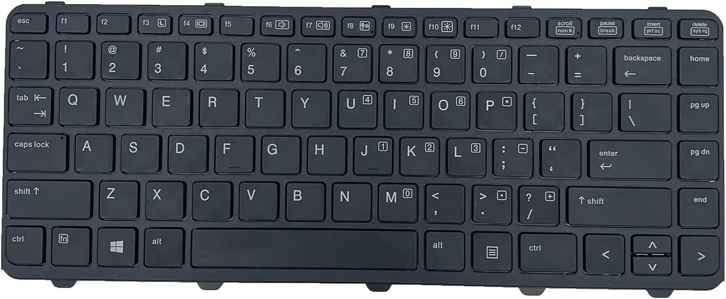 Keyboard Laptop HP Probook 640 G1 645 G1 Black US Layout 738688-001 736653-001