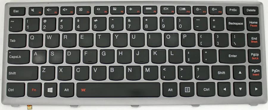 Keyboard Laptop Lenovo Ideapad Z400 P400 Z400N PK130SW2B00 9Z.N7GBC.U01 25210667 MP-12J33USJ6861