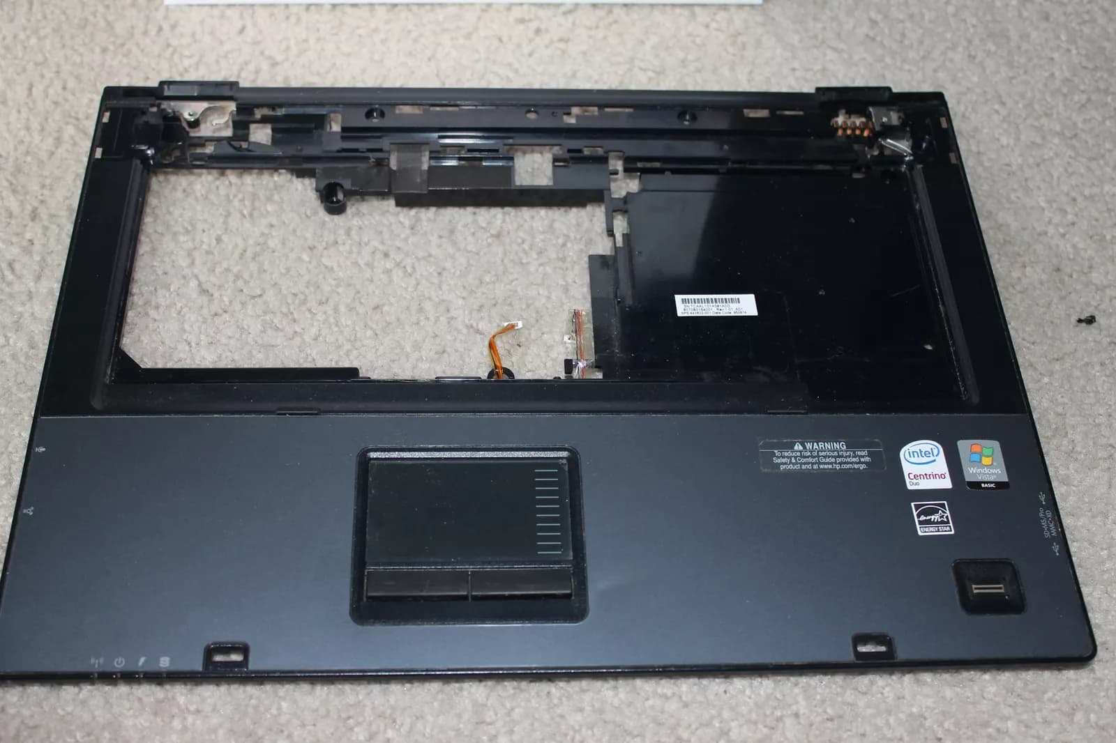 Palmrest cover & Bottom for Laptop HP Compaq 6710b ( Used )